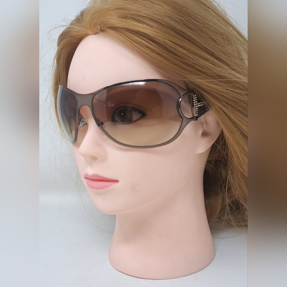 Gucci Sunglasses GG2737STRASS Vintage Y2K Horsebit Diamonds Wrap Brown 69-14-115